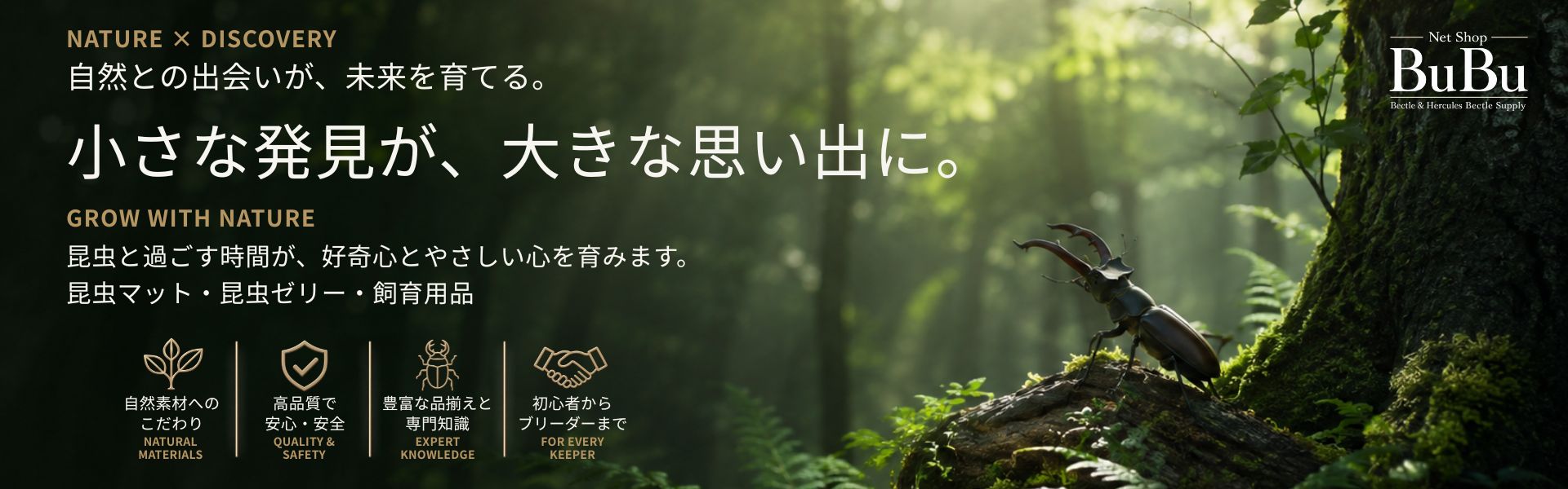 自然との出会いが未来を育てる｜小さな発見が大きな思い出に